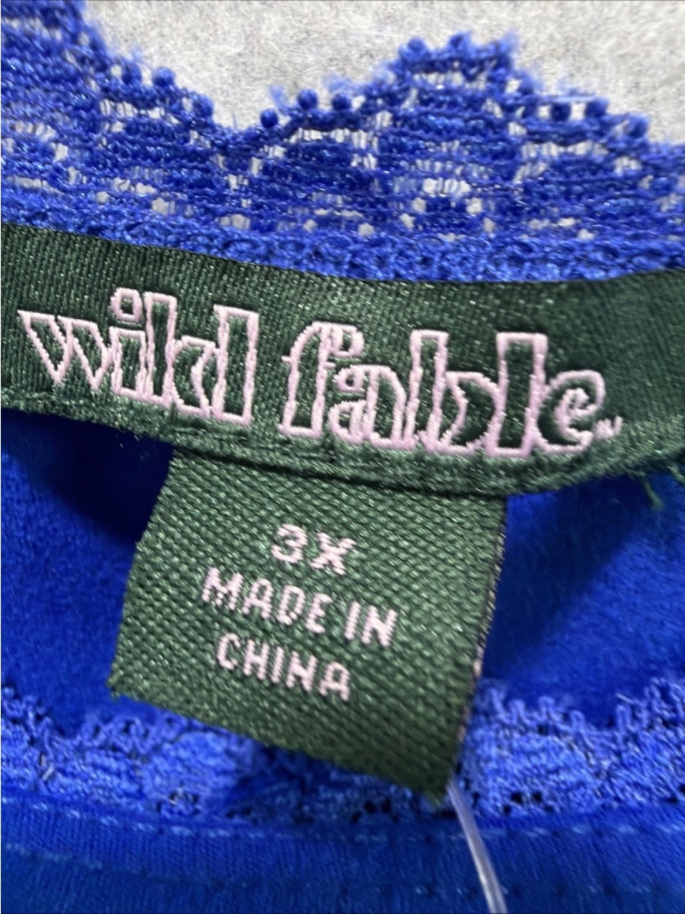 🆕Wild Fable Game Day Royal Blue Lace-Trim Skort Mini Dress Drop Waist Sporty NWT - Picture 5 of 9